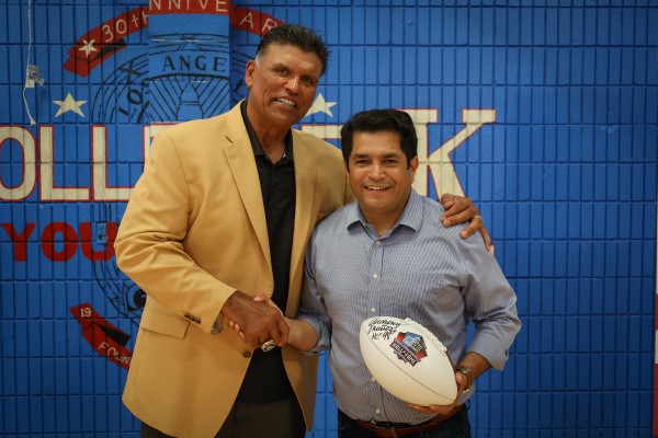 Anthony Munoz with Jimmy Gomez