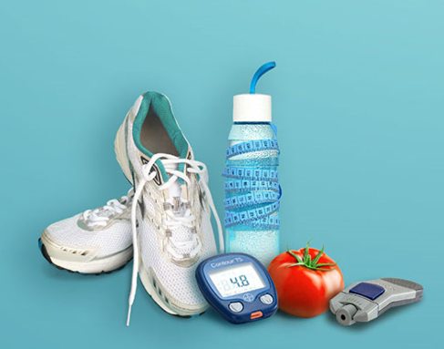 image of fitness and wellness items