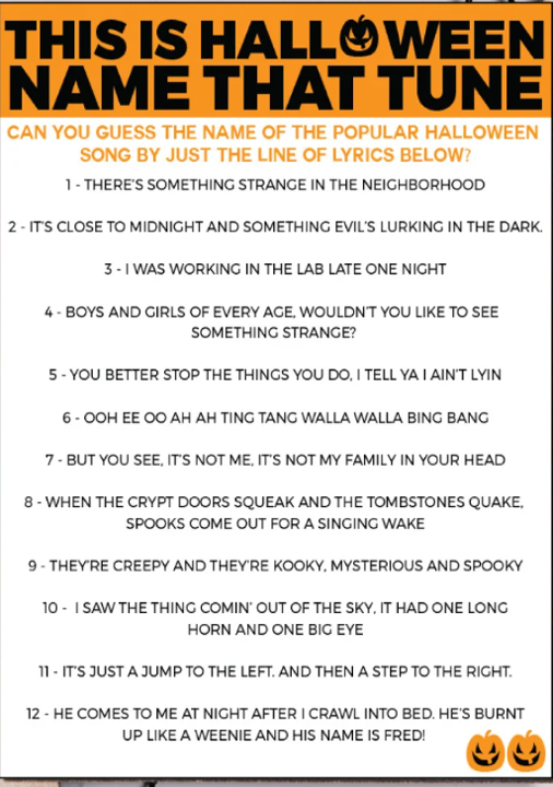 Just for Fun - Halloween games