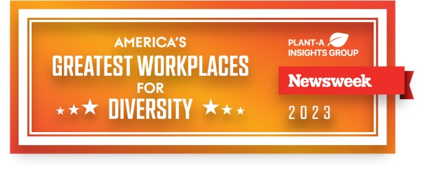 Banner for Newsweek annual America's Greatest Workplaces 2023 for Diversity ranking